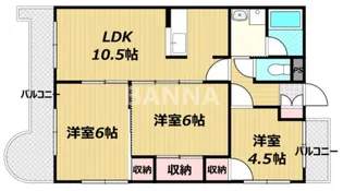 フォートレス藤崎【2階】の間取り