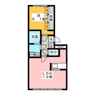グリーンヒルI【2階】の間取り
