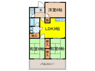 清涼ハイツ【2階】の間取り