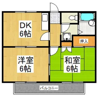 スターパレスB棟【1階】の間取り