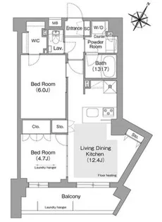 コンフォリア・リヴ文京護国寺の間取り