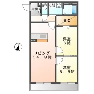 アルバコート【1階】の間取り