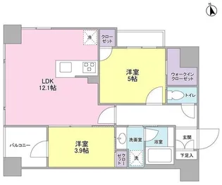 LUPINUS COURT【9階】の間取り
