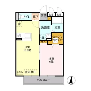 イリオス【1階】の間取り