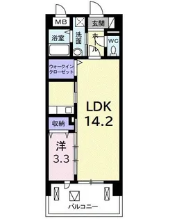 コートポワール国立【6階】の間取り