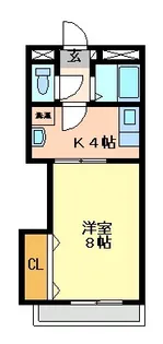 ラフィネ山の田【4階】の間取り