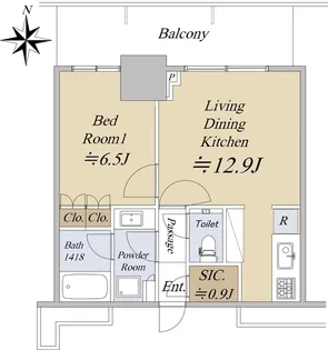 大崎ステーションレジデンス【7階】の間取り