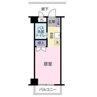 プランタンWADO【3階】の間取り