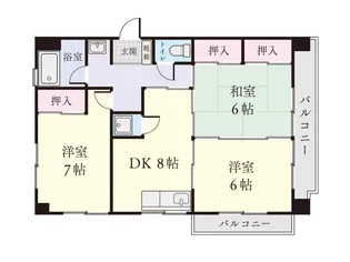 サンシャイン上之園【4階】の間取り