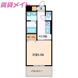 セントリバーヒルズ神戸【3階】の間取り