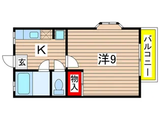 ヴィラ矢作【2階】の間取り