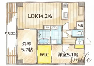 CREACOAT【7階】の間取り