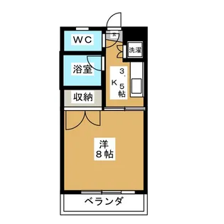 ファミール桃山【3階】の間取り