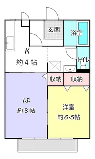 オークラ青山 D【1階】の間取り