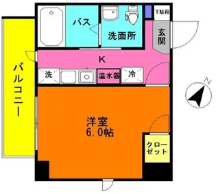 アクシーズグランデ浦和東仲町S【8階】の間取り