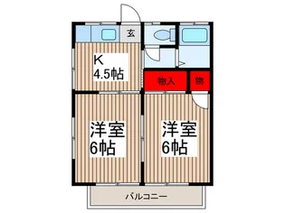 新井ハイツ【2階】の間取り