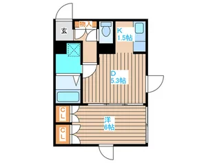 パンセ栄通【2階】の間取り