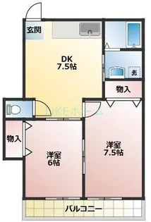 トーワ西船A【1階】の間取り
