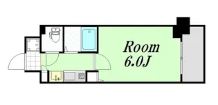 エステムコート梅田リトリーヴ【4階】の間取り