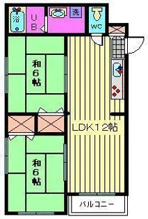 チェリーコーポ【4階】の間取り