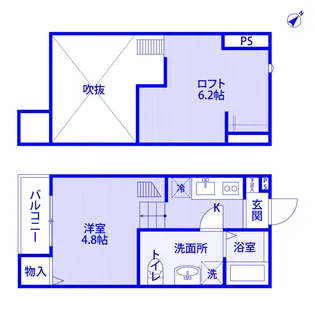 西大宮テラス【2階】の間取り