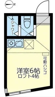 ユナイト鹿島田ホワイトジャスミン【2階】の間取り