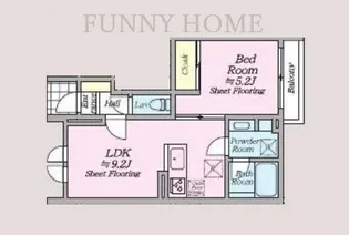 オルキデ蘆花公園弐番館【1階】の間取り