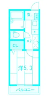 ステーションヴィラ大口1【3階】の間取り