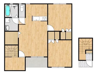 ボヌールK A棟【2階】の間取り
