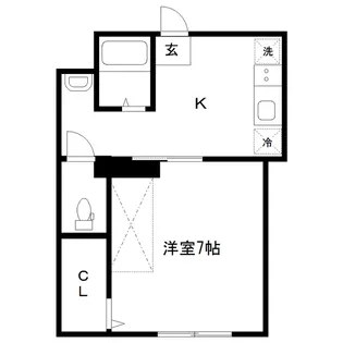 パークアベニュー国見【1階】の間取り