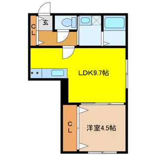 Moku Chitose【1階】の間取り