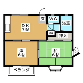 リバーハイムNAKAJIMA【2階】の間取り