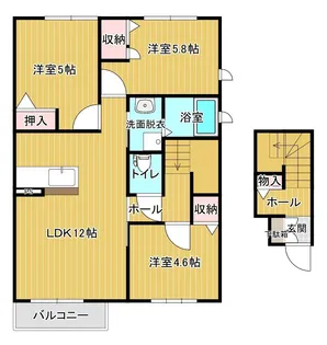 プロフィットはるたの間取り