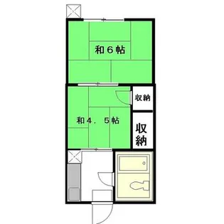 コーポ美里【1階】の間取り