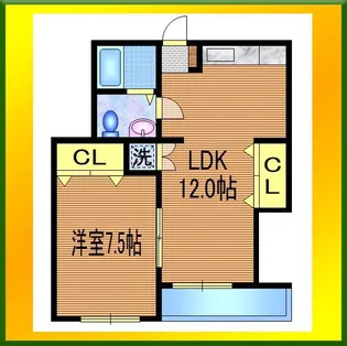 サンハイツ【2階】の間取り