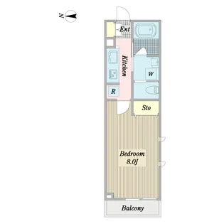 セレーサ中村【1階】の間取り