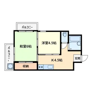 シティパレス学園前Part-I【3階】の間取り