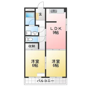 サンメゾン平針【7階】の間取り