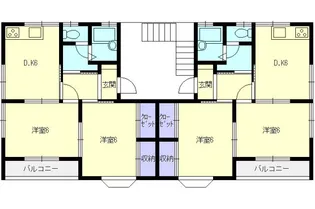 クロスタウン荻野【2階】の間取り