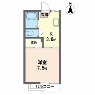 リッチフィールド都南【2階】の間取り