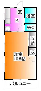 ミユキハイツ【2階】の間取り