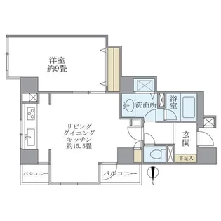 ノースウエストヒル【9階】の間取り