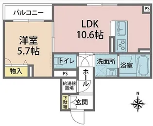 シャンティ【1階】の間取り