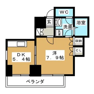 桂山サコウハイツYON【4階】の間取り