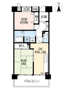 URアーバンラフレ志賀【3階】の間取り