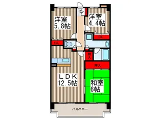 フォーリスト フジカ【4階】の間取り