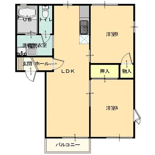 メゾンファミール【1階】の間取り