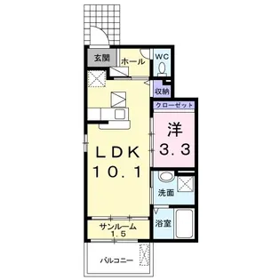 リーゼA【1階】の間取り