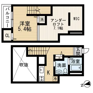 ライベックスレジデンス【2階】の間取り