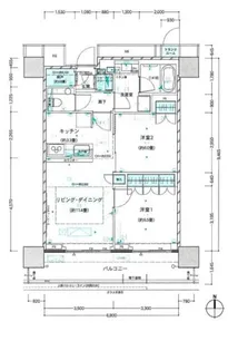 ザ・パークハウス晴海タワーズティアロレジデンス【36階】の間取り